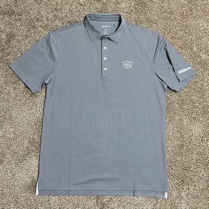 Johnnie-O Golf Polo, Medium, Gray, Wilson Staff